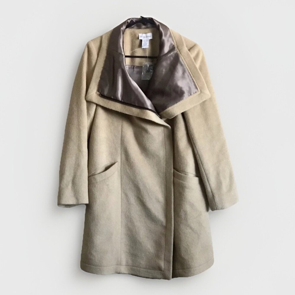 Soft Surroundings Wool Blend‎ Greenwich Coat Jacket Size Petite Medium PM